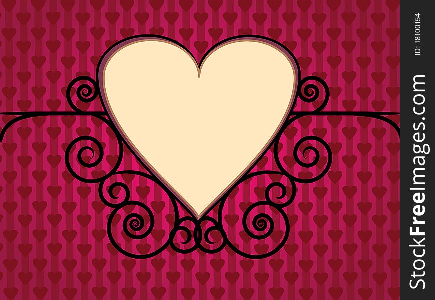 Valentine Day Background with hearts