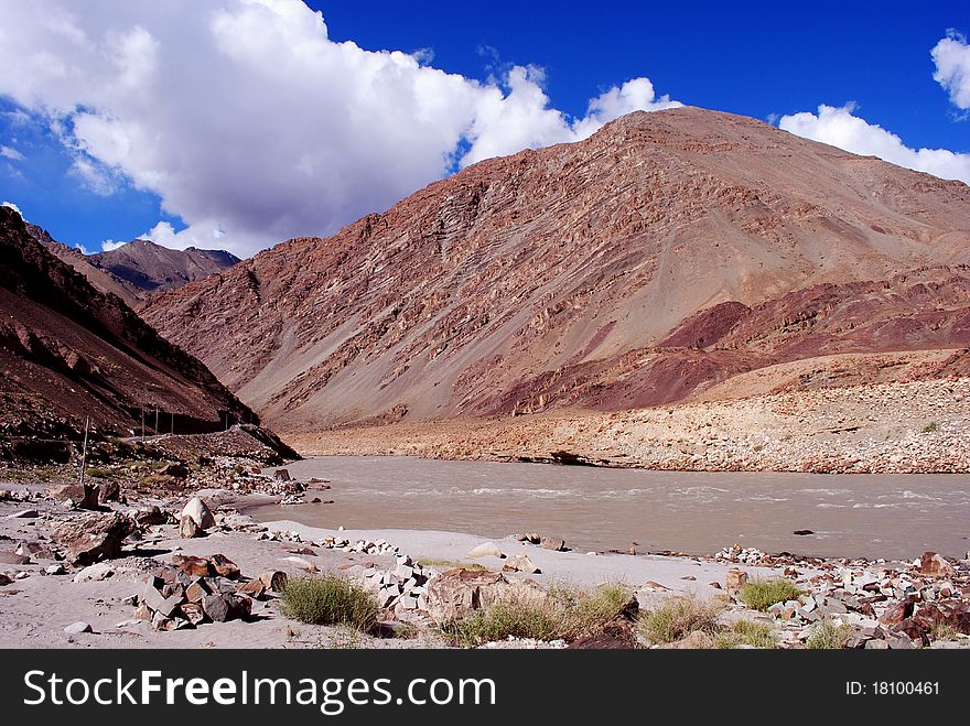 Vibrant Color Of Ladakh Mountains