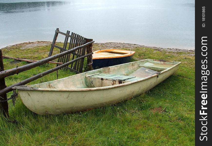 Couple of boats on the shore. Couple of boats on the shore