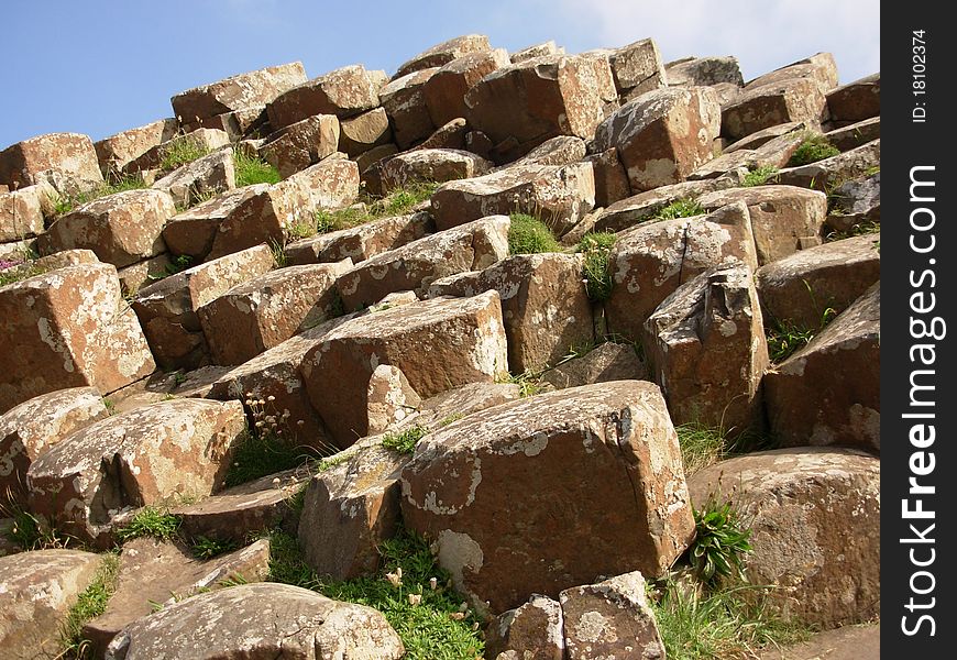 Giant's Causeway, tourist attraction in Northern Ireland.