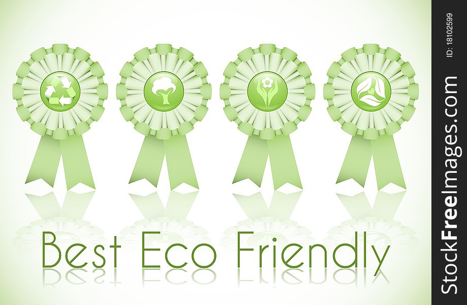 Set of four eco friendly cockades. Set of four eco friendly cockades