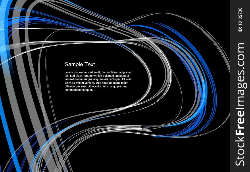 Dynamic interplay of lines on the subject of modern technologies, communications, progress, motion, flexibility and speed. Dynamic interplay of lines on the subject of modern technologies, communications, progress, motion, flexibility and speed