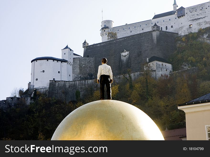 Hohensalzburg castle in the Austriann city Salzburg. Hohensalzburg castle in the Austriann city Salzburg