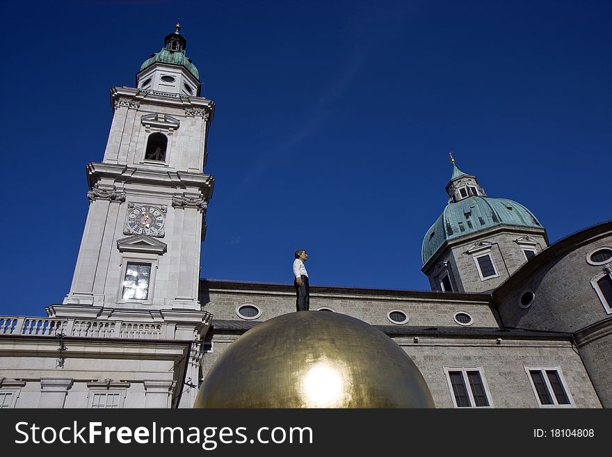 The Dome Cathedral in Salzburg, Austria