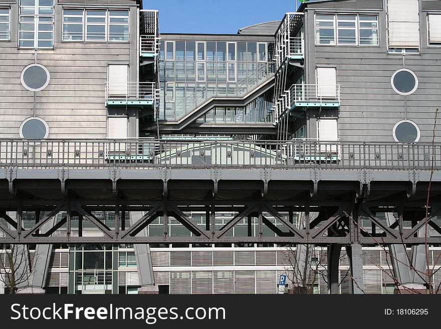 Metro Station in Hamburg City, Northern Germany. Metro Station in Hamburg City, Northern Germany