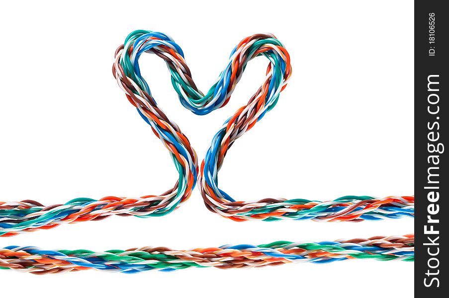 Heart Multicolored Computer Cable