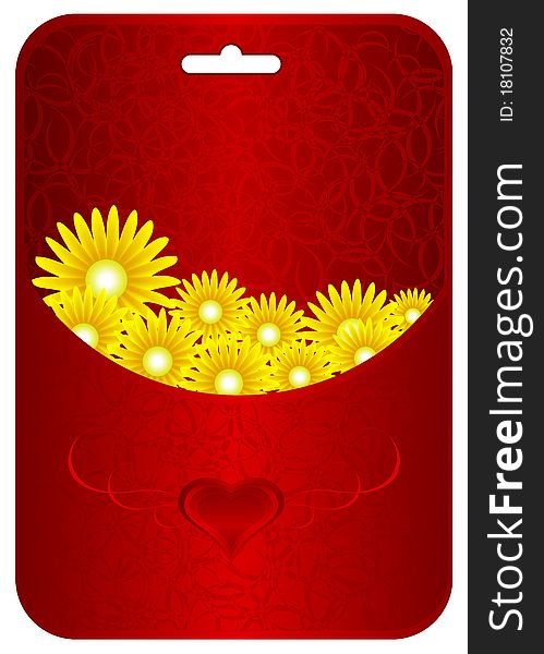 Red shine love flower bag. Red shine love flower bag