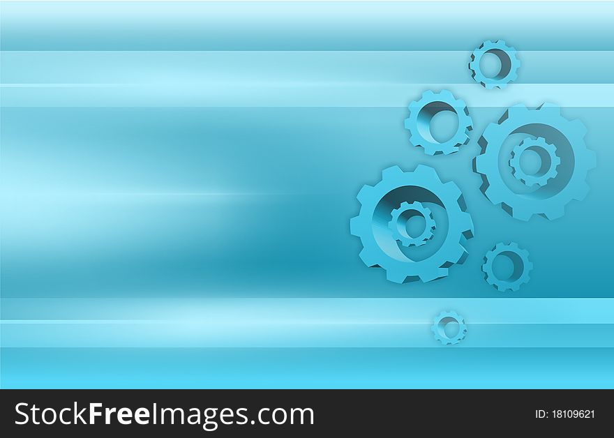 Abstract blue effect ratchet background. Abstract blue effect ratchet background