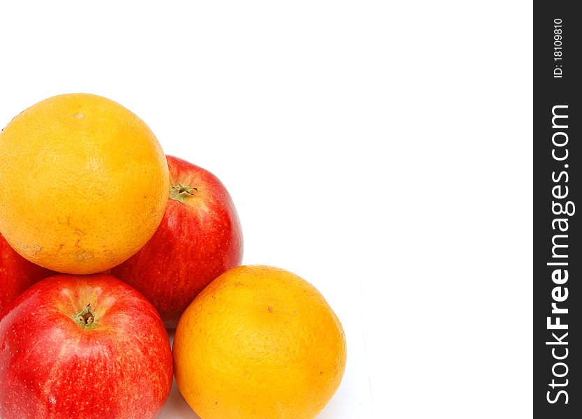 Apple and oranges food healthy