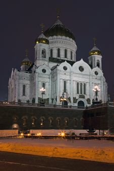 Cathedral Of Christ The Savior In Moscow, Russia Royalty Free Stock Photography Cathedral Of Christ The Savior In Moscow, Russia Royalty Free Stock Photography