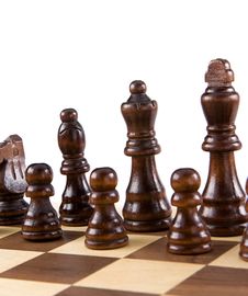 Chess Figures Isolated On White Stock Images Chess Figures Isolated On White Stock Images