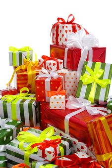 Stack Of Gift Boxes Stock Image
