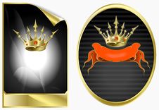Background In Ancient Style With A Gold Crown Royalty Free Stock Photos Background In Ancient Style With A Gold Crown Royalty Free Stock Photos