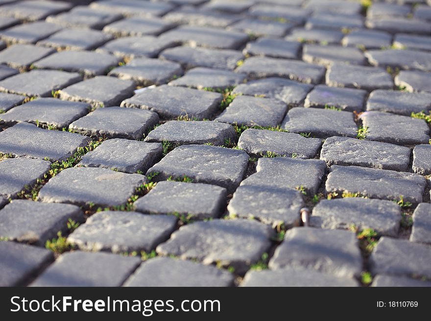 Stone Blocks On The Area