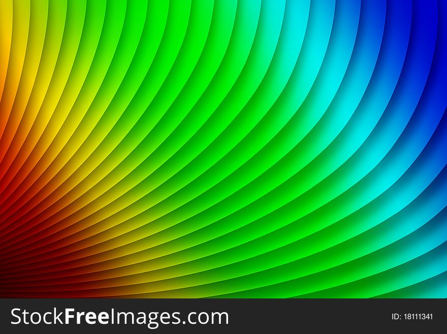 Abstract colorful rainbow curve background. Abstract colorful rainbow curve background