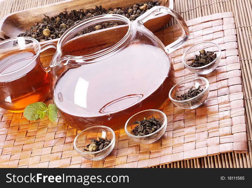 Healthy tea concept, studio shots