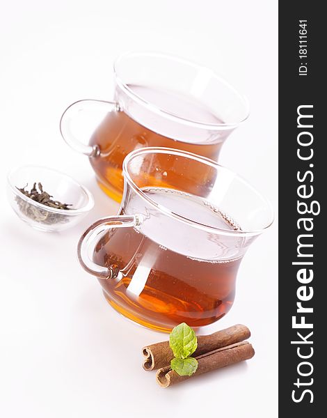 Healthy tea concept, studio shots