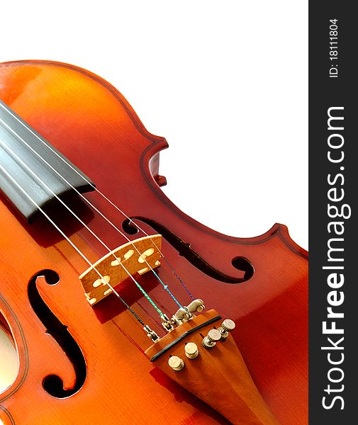 Part of new violin