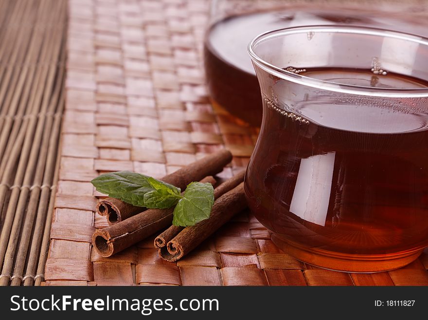 Healthy tea concept, studio shots