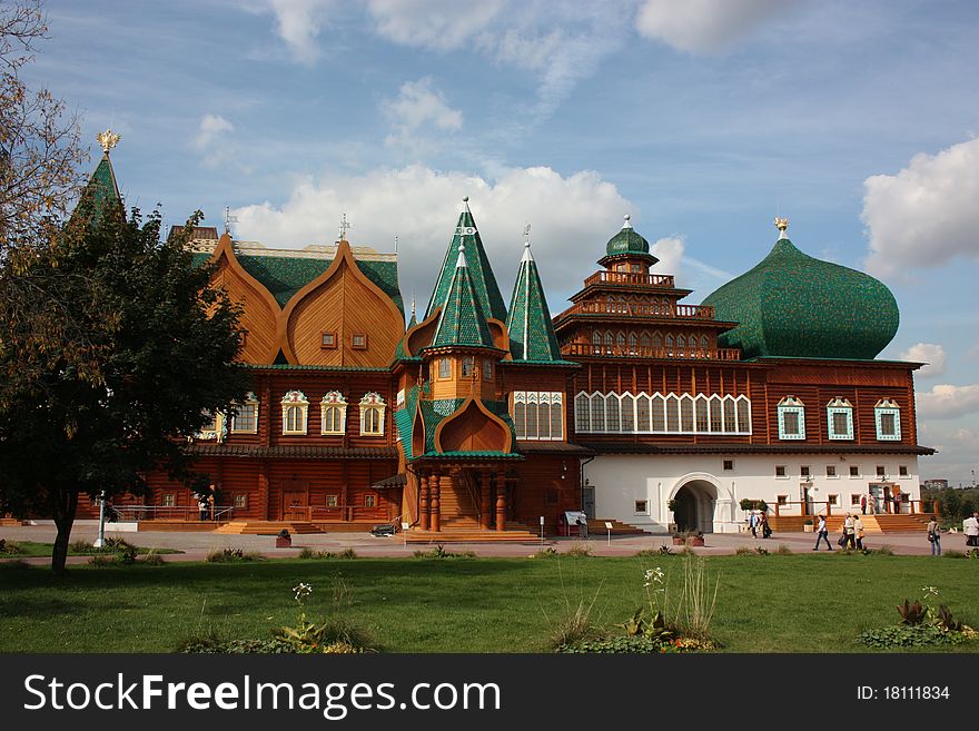 Russia, Moscow. Palace in the Kolomenskoe.