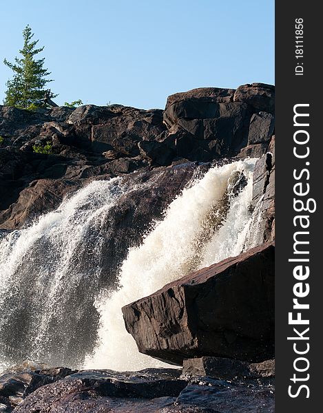 High Falls near Bracebridge, Ontario, Canada. High Falls near Bracebridge, Ontario, Canada