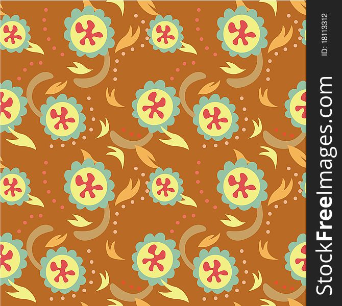 Seamless flower pattern