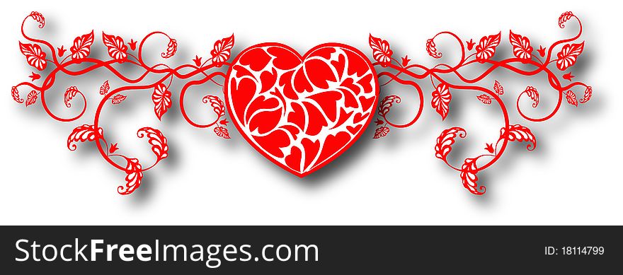 The  Abstract Hearts Background