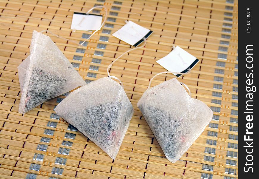 Tea Bags In The Shape Of A Pyramid