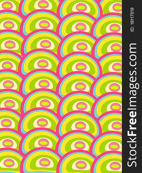 Colorful candy background. Whole pattern elements are outside viewing area in eps. Scalable illustration
