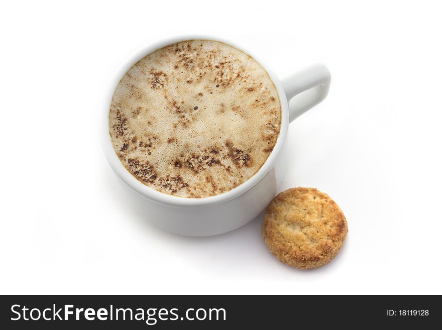 Cup Of Coffee Isolated On White