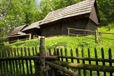 Traditional Slovakian Timber Houses Royalty Free Stock Photography Traditional Slovakian Timber Houses Royalty Free Stock Photography