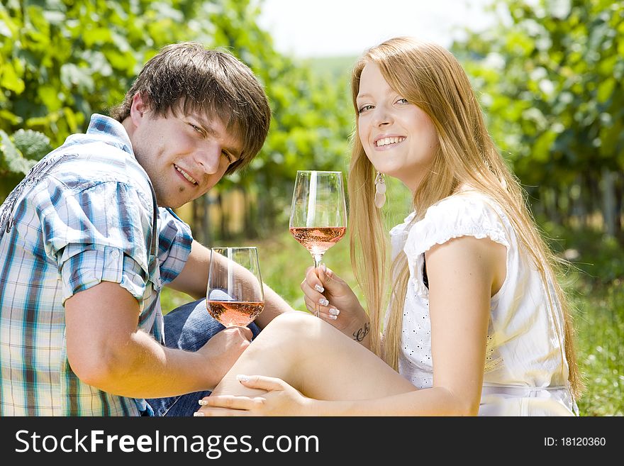 Couple With Wine