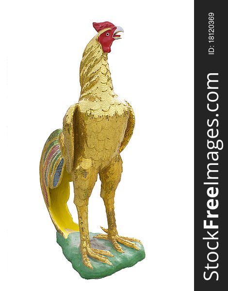 Chicken Statue At Sakaeo Province, Thailand.