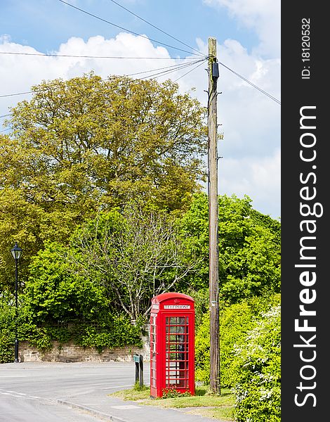 Telephone booth in Reach, England