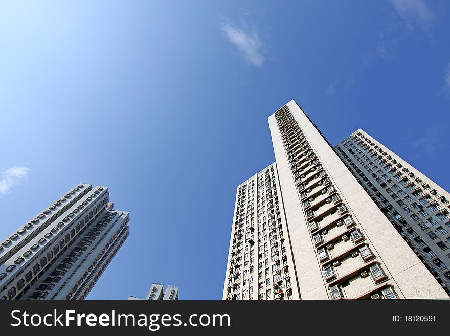 Hong Kong apartment blocks