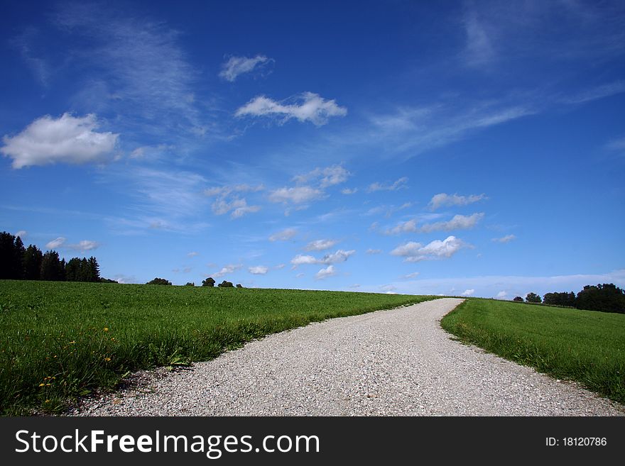 Country road at bavaria, germany