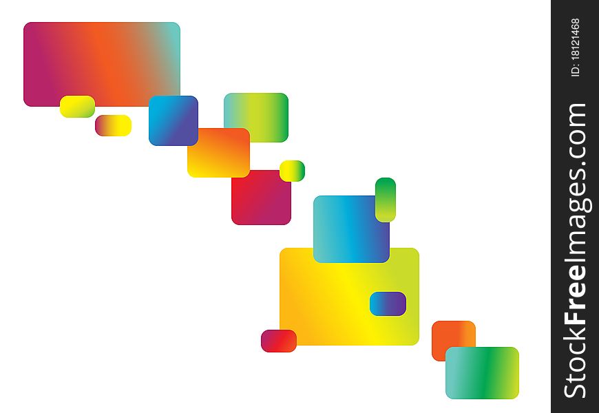 Image of colorful rounded rectangle.