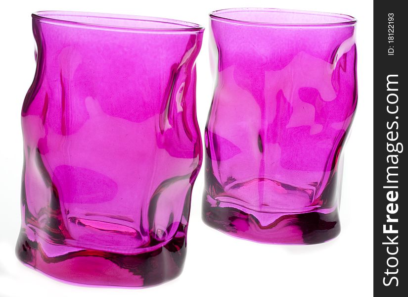 Vibrant Pink Glassware