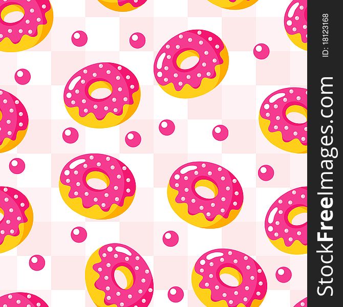 Background of the donuts with glaze
