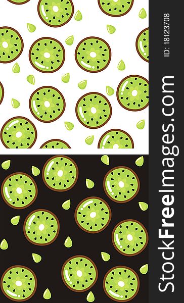 Backgrounds with kiwifruit for scrapbook