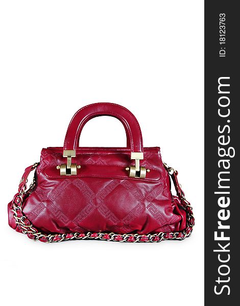 Red women handbag