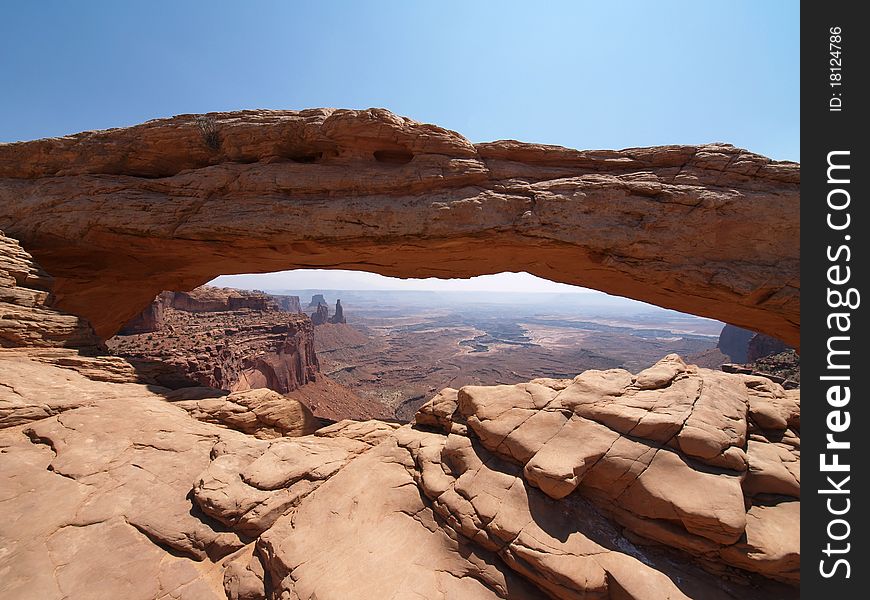 Strange rock formations at Canyonlands National Park, USA