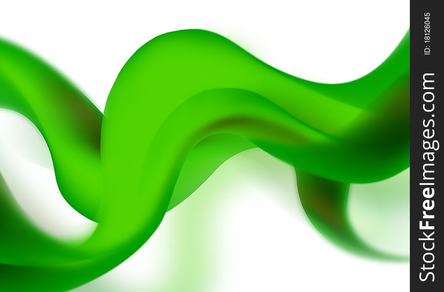 Style abstract background with green waves. Style abstract background with green waves