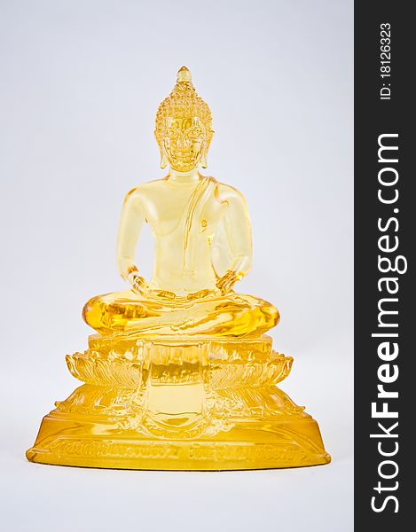 Yellow Buddha statues of traditional Thai arts. Yellow Buddha statues of traditional Thai arts