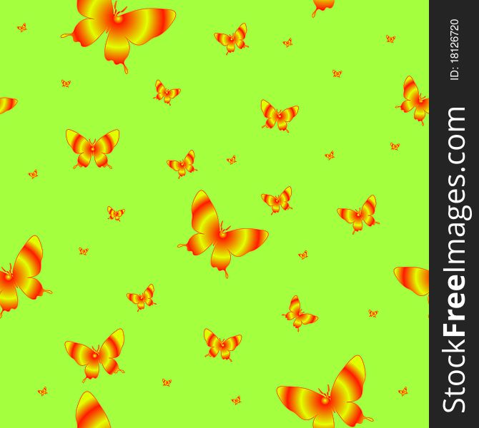 Abstract seamless wallpaper pattern butterflies. A .