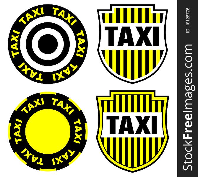 Design of taxi signs and emblems