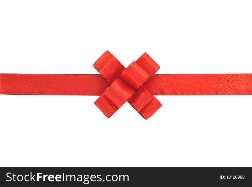 Red gift bow