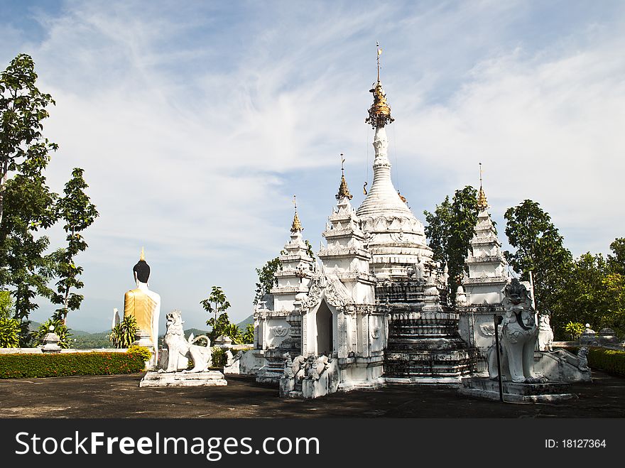 Wat thai in maehongson, thailand