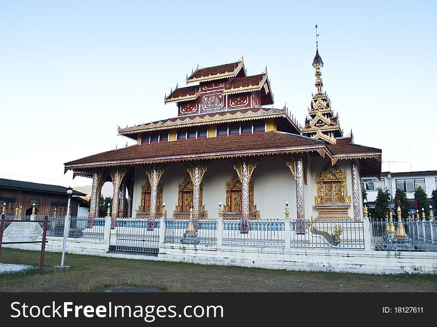 Wat thai at maehongson, thailand