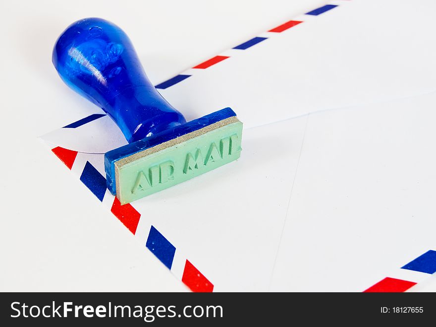 Approve letter on rubber stamp on air mail envelope background. Approve letter on rubber stamp on air mail envelope background